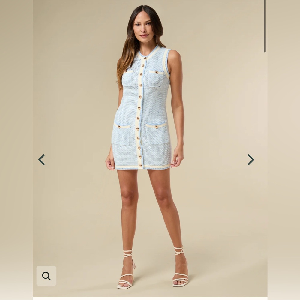 Tweed Knit Mini Dress